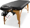 Produktbild: MASSUNDA Massageliege Massagetisch Massagebank Liege mobil klappbar Schwarz