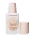 Produktbild: Makeup Revolution, Skin Silk Serum Foundation, Light to Medium Coverage, Contains Hyaluronic Acid, F8, 23ml
