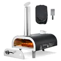 Produktbild: VEVOR Outdoor-Pizzaofen Tragbarer Pellet-Pizzaofen s12 Zoll Schwarz