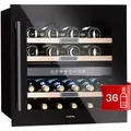 Produktbild: Klarstein - Getränkekühlschrank Vinsider, 2 Zonen Weinkühlschrank, Kühlschrank Mit Glastür, Leiser Flaschenkühlschrank, Weinschrank Für Bier & Getränke, Weinkühler 5-22°c, 57 L, 36 Flaschen, O