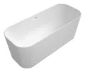 Produktbild: Villeroy & Boch Finion Freistehende Badewanne mit Design-Ring ohne Emotion-Funktion mit Wasserzulauf 1700 x 700 mm - Stone White / Chrome - 177FIN7N100V2RW