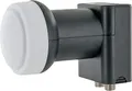 Produktbild: Schwaiger Universal Twin LNB hellgrau 2fach digital HD 4K für 2 Teilnehmer mit Wetterschutz F-Anschluss DVB-S DVB-S2 SAT Empfänger wetterfest für Satellitenschüssel SAT-Empfang