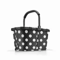 Produktbild: reisenthel Einkaufskorb carrybag frame dots white schwarz BK7072 Punkte 22l