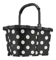 Produktbild: reisenthel Carrybag L Einkaufskorb Frame Dots White schwarz weiß Neu
