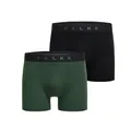 Produktbild: FALKE Herren Boxershorts Daily Comfort Multipack M Bx Baumwolle atmungsaktiv 2 Stück, Mehrfarbig Black Dark Green 0030, 3XL
