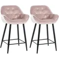 Produktbild: CLP Barhocker, Pink, Textil, 54x103x57.5 cm, Esszimmer, Barmöbel, Barhocker