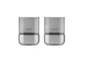 Produktbild: blomus Windlicht CALMA Laterne stainless steel matt glass smoke 2er Set XS 9,5cm