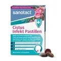 Produktbild: sanotact Cistus Infekt Pastillen (30 Lutschpastillen) • Cistus-Echinacea-Extrakt + Gummi arabicum • Zur Unterstützung der Abwehr von Viren & Bakterien • Lindern Reizhusten