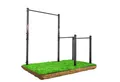 Produktbild: K-SPORT Klimmzugstange Stationäre Outdoor Klimmzugstange + Dip Station (bis 150 kg belastbar, Wetterfeste Kraftstation mit Pull-Up Bar & Dip Stange)