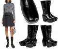 Produktbild: PRADA Stiefel Platform Boots Triangle Nappa Gothic Plateau Schuhe Stretch New 41