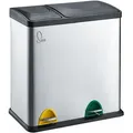 Produktbild: Tc2combo35 Mülleimer Edelstahl Abfalleimer Mülltrennung (12l + 23l) Silber - Svita