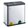 Produktbild: SVITA TC2Combo35 Mülleimer Edelstahl Abfalleimer Mülltrennung (12l + 23l) Silber