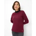 Produktbild: Brax Damen Strickpullover Style LIZ mulberry, dunkelrot, Gr. 38