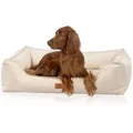 Produktbild: Knuffelwuff orthopädisches Hundebett aus Cord mit Handwebcharakter Nunavut XL 105 x 75cm Beige
