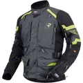Produktbild: Rukka Motorradjacke Madagasca-R Motorrad Textiljacke Wasserdicht protektoren abriebfest herausnehmbares reißverschluss wa gelb|schwarz L (52)