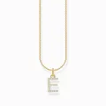 Produktbild: THOMAS SABO Damen Halskette Silber Buchstabe E Goldfarben KE2244-414-14-L45V