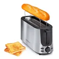 Produktbild: alpina Toaster 2 Scheiben Toaster mit Brötchenaufsatz - Toaster Langschlitz und