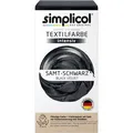 Produktbild: simplicol Textilfarbe intensiv, Samt-Schwarz, für Waschmaschine mit Farbfixierer und Salz All-in-1