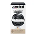 Produktbild: simplicol Textilfarbe intensiv Samt Schwarz All-in-1 Komplettpackung 399g NEU