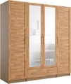 Produktbild: Kleiderschrank Home affaire Sabrina Schrank Eiche Teilmassiv 4 türig B.192cm