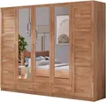 Produktbild: Kleiderschrank Home affaire Sabrina Schrank Kernbuche Teilmassiv 5 türig B.240cm