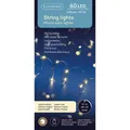 Produktbild: Lumineo Batterie LED Micro Lichterkette Strang 295 cm - 60 Lichter warmweiß