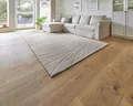 Produktbild: andiamo Teppich Dale - Kurzflorteppich mit Hoch-Tief-Effekt für das Wohnzimmer Schlafzimmer - Webteppich mit hoher Flordichte - angenehm weich - 60 x 110 cm in Greige