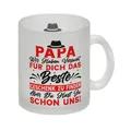Produktbild: Papa wir haben versucht das beste Geschenk zu finden... Glas Tasse