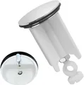 Produktbild: Abflussstopfen Waschbecken Universal Höhenverstellbar Messing Verchromt 40 mm