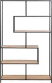 Produktbild: ACTONA GROUP Bücherregal, Metallgestell, modernes Design, 5 Einlegeböden, asymmetrische Details