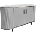 Produktbild: SIDEBOARD MARIA Grau Kunstleder, Marmor