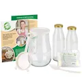 Produktbild: Curly Superfood Kefir Starter Set Bio - Kefirknollen aus deutscher Herstellung zum einfachen Herstellen von Milchkefir - Frischer Kefirpilz inkl. Kefir Zubehör & ausführlicher Anleitung