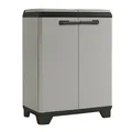 Produktbild: Abfalltrennbehälter Abfallsammler Grau 2 x 110L 68x39x92 cm Keter Planet