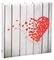 Produktbild: Unsere Hochzeit Fotoalbum in 30x30 cm 100 weiße Seiten Herz Foto Buch Album