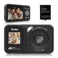 Produktbild: Compactline 64 Dual Screen Digitalkamera, 64MP 4K Fotoapparat mit Dual Displa...