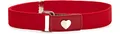Produktbild: Ladeheid Mädchen Gürtel Elastik-Gürtel 1-6 Jahre 34-65 cm P15G (Rot/Herz)