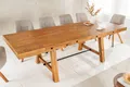 Produktbild: riess-ambiente Esstisch FINCA 165-240cm vintage braun - recyceltes Pinienholz, 2 Ansteckplatte (Einzelartikel, 1-St), Industrial Design mit Querstrebe – ideal für bis zu 12 Personen