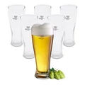 Produktbild: Bierglas 250 ml klar - 6er Set - Weizen Bier Glas Pils Tulpe spülmaschinenfest