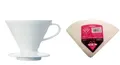 Produktbild: Hario v60 02 Paket Kaffeefilter V60 Gr. 02 weiß + Filterpapier ♥ 300+ Verkäufe