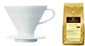 Produktbild: Starter-Set >> Hario v60 02 Kaffeefilter Gr.02 weiß ♥ 250g Kaffee Kolumbien inkl