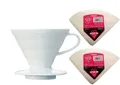 Produktbild: Hario v60 02 Paket Kaffeefilter V60 Gr. 02 weiß + 2 x Hario Filterpapier