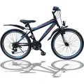 Produktbild: 26 Zoll Fahrrad MTB mit Beleuchtung und SHIMANO 21-Gang Faster SBO - Schwarz