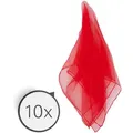 Produktbild: Jongliertuch, 140x140 cm, 10 Tücher, Rot