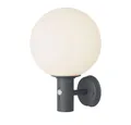 Produktbild: GLOBO LIGHTING LED Außen-Wandleuchte, Leuchtmittel inklusive, Warmweiß, Wandlampe Außenleuchte LED Kugellampe Anthrazit Bewegungssensor IP44