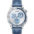 Produktbild: Huawei HUAWEI Watch GT5 (46mm) Smartwatch Silber mit blauem Gewebearmband