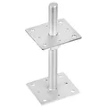 Produktbild: 2x Pfostenträger 100x250mm Stützenfuß Bodenfuß Betonfuss Höhenverstellbar Erdfuß