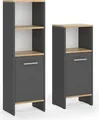 Produktbild: Vicco Badmöbel-Set Karli, 2 Teile, Anthrazit/Goldkraft Eiche