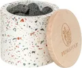 Produktbild: Primavera Aroma Duftstein Lava im Terrazzo-Gefäß mit Holzdeckel - B-Ware