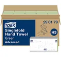 Produktbild: Tork Zickzack-Handtücher Grün H3, Advanced-Qualität, Einzeltuchentnahme, 15 × 250 Tücher, 290179
