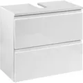 Produktbild: Lomadox - Waschbeckenschrank COMO-03, Hochglanz weiß, b x h x t ca.: 60 x 53 x 35cm